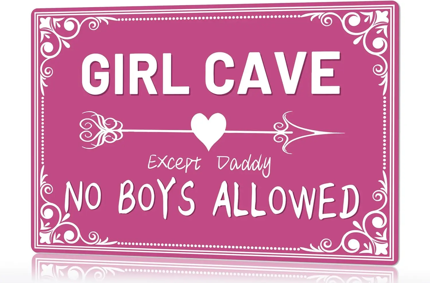 Girl Cave Sign,No Boys Allowed,Room Decor For Teen Girls,Pink Preppy Room Aesthetic,Kids Bedroom Wall Decor,Girls Only Sig