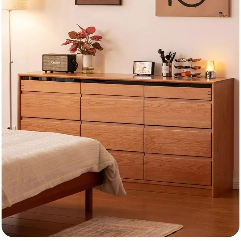 

Twelve chest, Nordic cherry chest, bedroom, bedside storage cabinet, Japanese-style living room, side cabinet, household