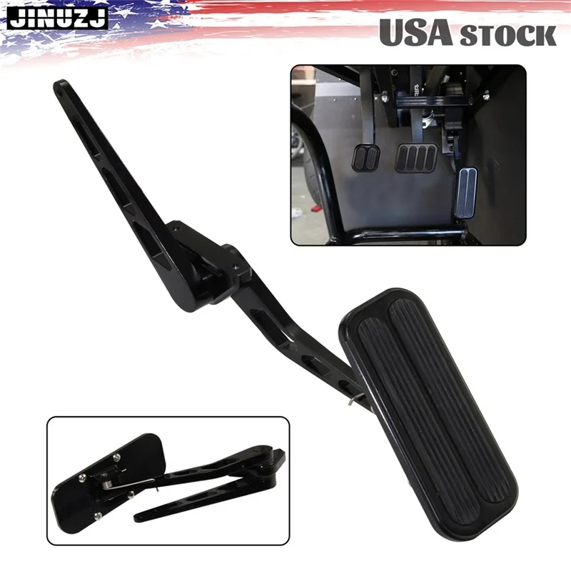 Pedale del gas universale nero + kit molla staffa cavo acceleratore SS 36" Hot Rod