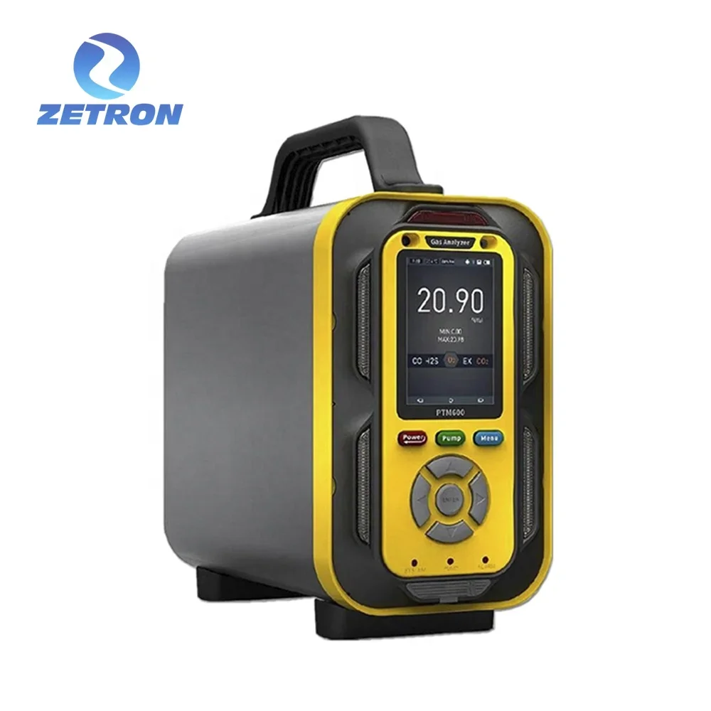 Zetron 실험 장비 연소 가스 분석기, 합성 가스, CO, CO2, O2, CH4, NOX, 100% VOL, PTM600