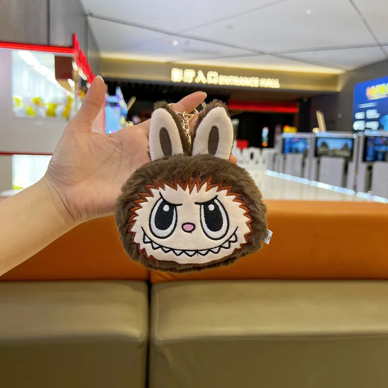 

Lisa Same New Labubu Wallet Kawaii Children Plush Bag Cartoon Cute The Monsters Bag Student Leisure Portable Bag Gift