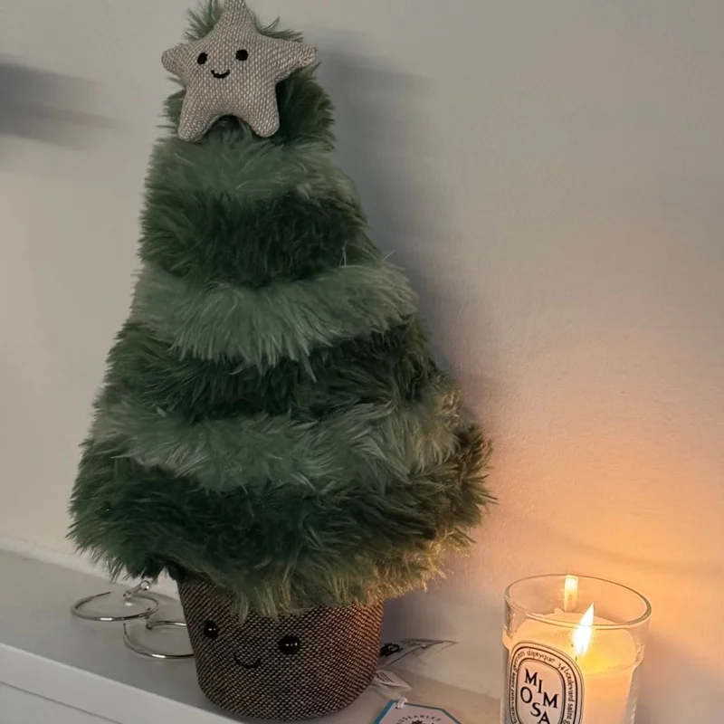 مضحك شجرة عيد الميلاد ألعاب من القطيفة لطيف الكرتون الزنجبيل الدمى لينة شكل نجمة القمر محشوة للأطفال مهرجان ديكور هدية حفلة #2