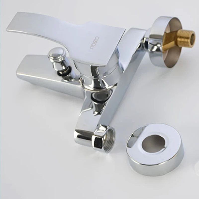 2PCS Stainless Steel Faucet Decorative Cover  Increase With High Depth Triangular Valve Shower Faucet Cover