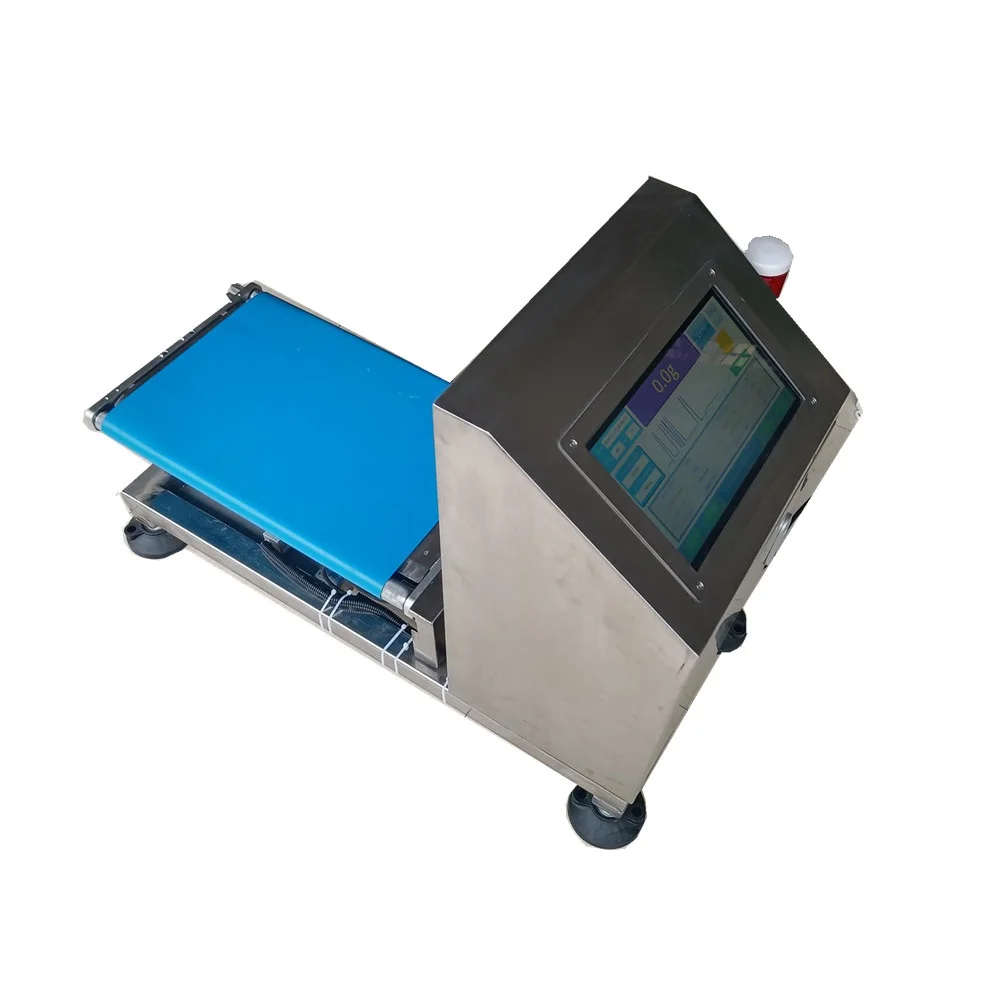 

Mini Automatic Belt Conveyor Weighing Scale Portable Check Weigher Small Size Weight Checking Sorting Machine