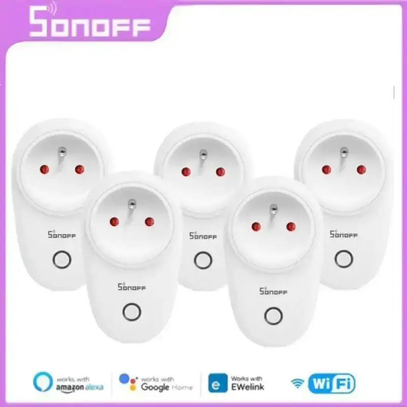 

Смарт-розетка Sonoff S26R2 с поддержкой Wi-Fi, Ду через приложение Ewelink