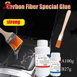 CNMI Carbon Fiber Repair Epoxy Resin Strong Glue for Car Bicycle Parts DIY Resina Epoxi Transparente Kit with Glassfiber Fabric