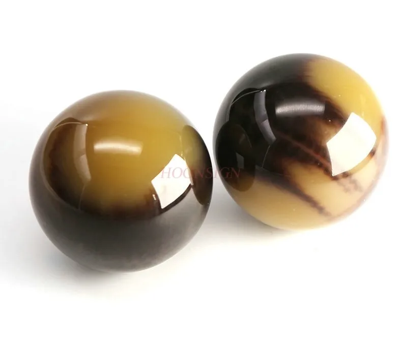 Bull horn solid ball muscle relaxation fitness handball middle-aged and elderly health care players play massage ball