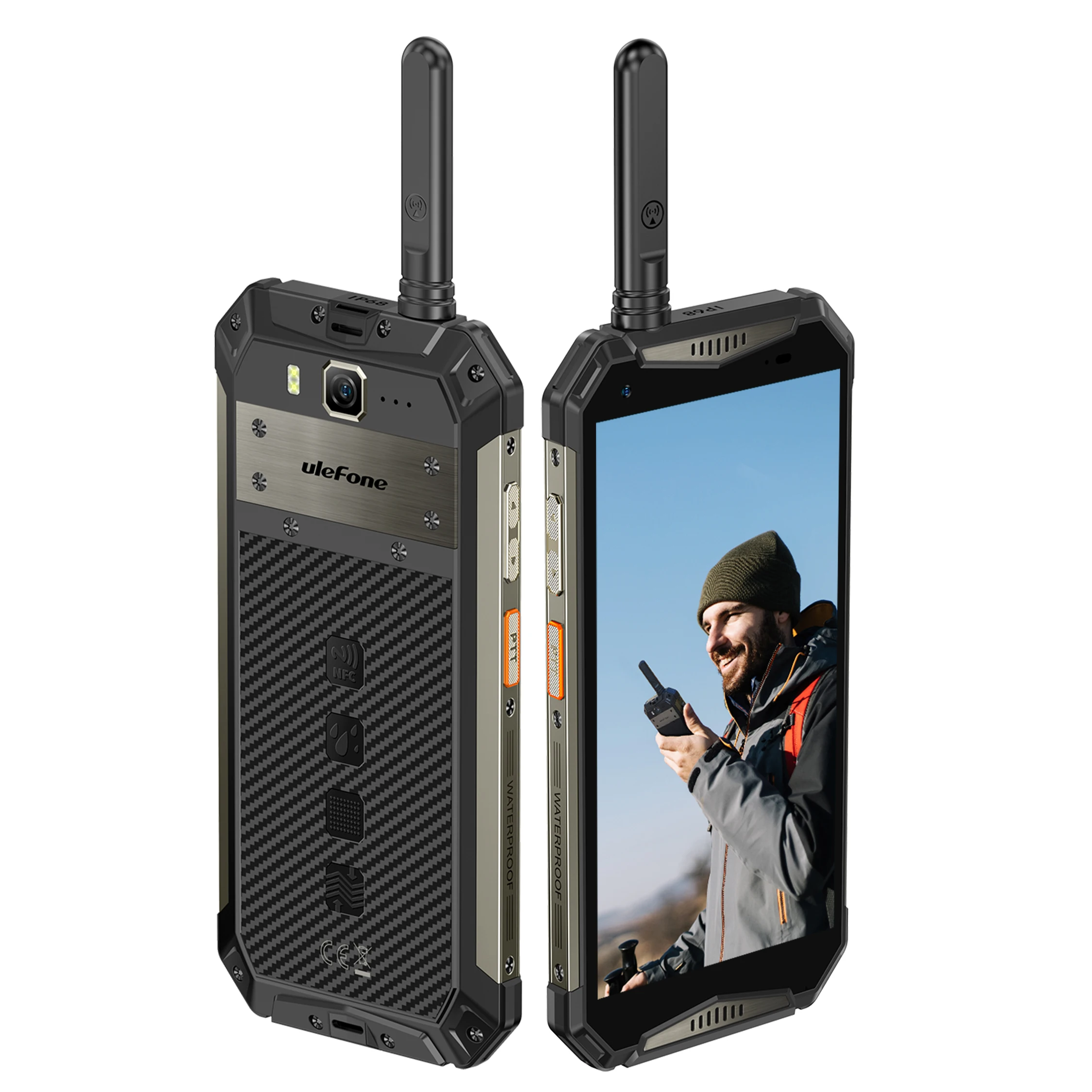 New Product Ulefone Armor 20WT Two Way Radio DMR Long Range Android 12 Portable Rugged Phone With NFC IP68/IP69K Waterproof