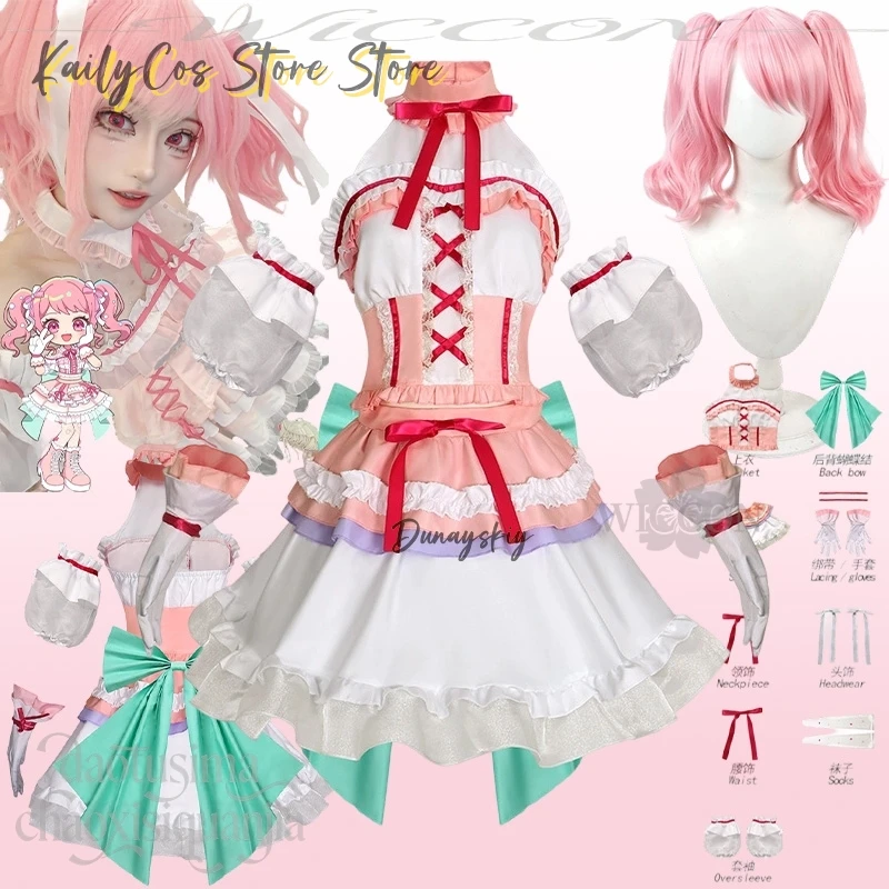 Disfraz de Cosplay del 10.º Aniversario de Pastel*Palettes Maruyama Aya, Anime, Juego, BanGDream, Vestido Kawaii Rosa de Ídolo, Estilo Lolita Dulce Y2K para Chicas