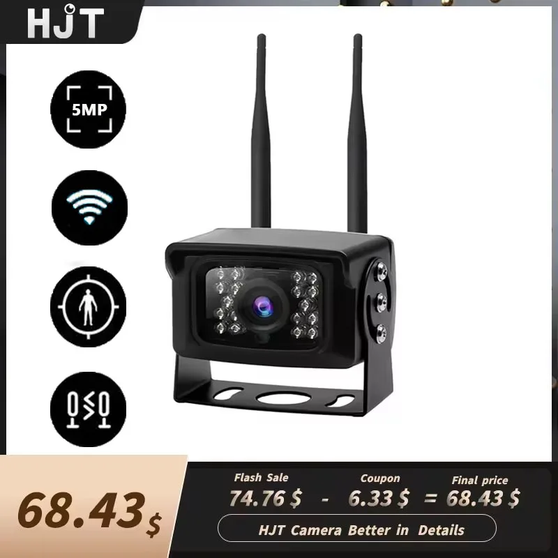 HJT Full HD 940nm 5MP WIFI SONY Version Waterproof Audio ONVIF CCTV Surveillance P2P For Car Security Protection Outdoor