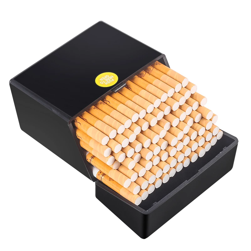 New 1pcs high-capacity Plastic Cigarette Box Cigarette Case For 50pcs 83mm's Cigarettes Portable Flip Top Cigarette Holder Smoke