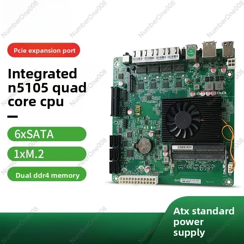 

Мини-ПК ITX для домашней лаборатории с 4x2.5G LAN, процессором 11-го поколения N5100/N5105 и 6 портами SATA, компактная платформа для виртуализации