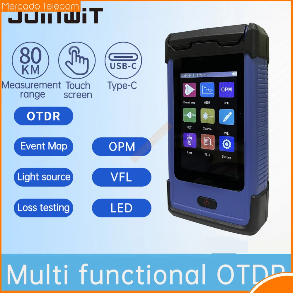 Joinwit JW3305S Multifunction Mini JW3305S OTDR 1310/1550nm 24/22dBm OPM OLS VFL Integrated Optical Time Domain Reflectometer