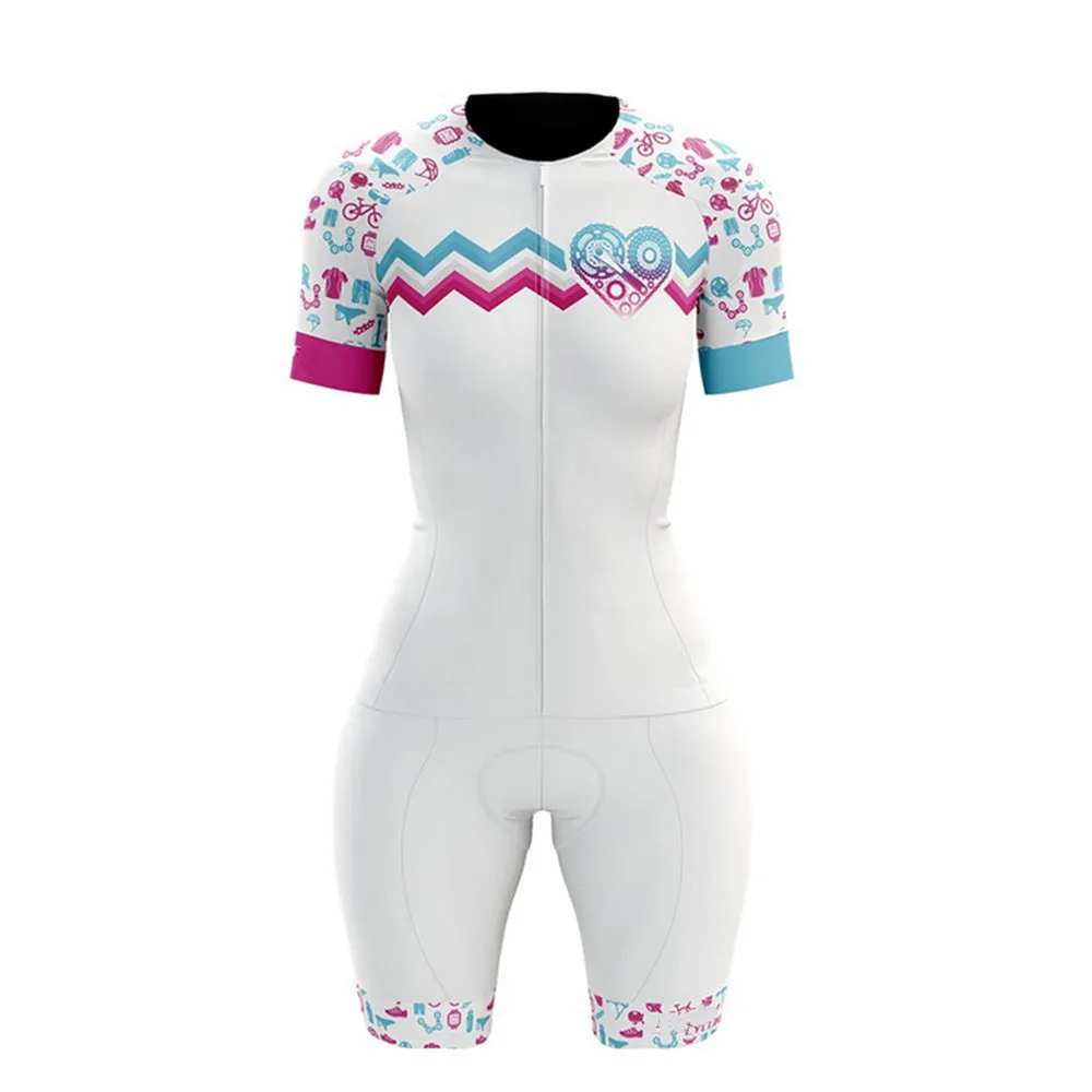 Women cycling jersey sportswear Macaquinho GO sexy tight cycling jersey jumpsuit women's triathlon suit Racing Cycling Clothing