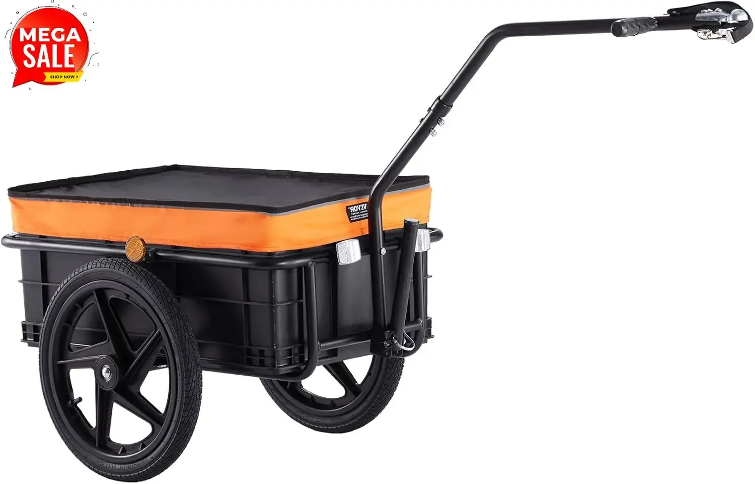 Bike Cargo Trailer, 88/100/160 lbs Load Capacity, Heavy-Duty Bicycle Wagon Cart, Foldable Compact Storage with Universal Hitch