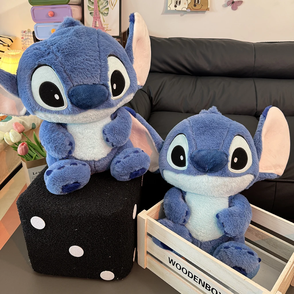 45cm 러블리 스티치 봉제인형 애니메이션 릴로와 스티치 부드러운 봉제인형 스티치 인형 쿠션 홈데코 크리스마스 선물