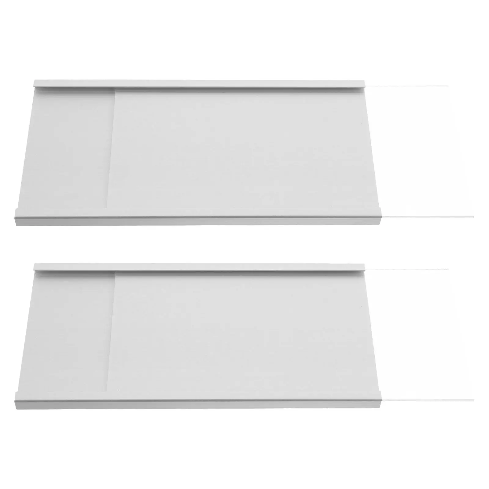 

2pcs Nameplate Holder Wall Or Door Aluminum Alloy Adhesive Hanging Name Plates with Clear Insert Plaque Desk Name Tag Holder