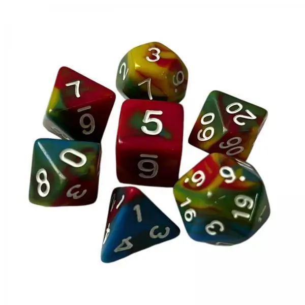Acrylic Polyhedral Dices Multisided Table Game Dice Set for Puzzle Solitaire Board Game Party