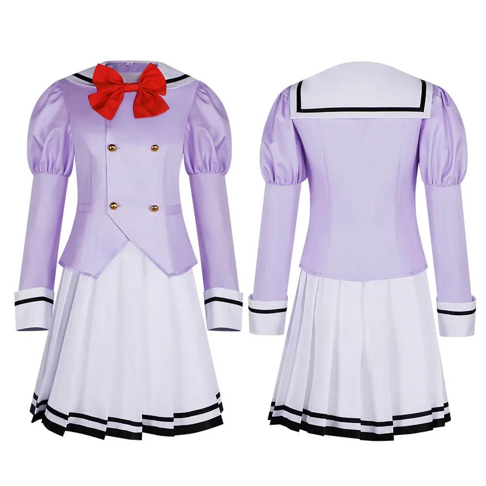 

Halloween Costume Anime Engage Kiss Cosplay Kisara JK Uniform Kawayi Outfit Top Lolita Pleated Skirt Calf Socks Suit Role Play