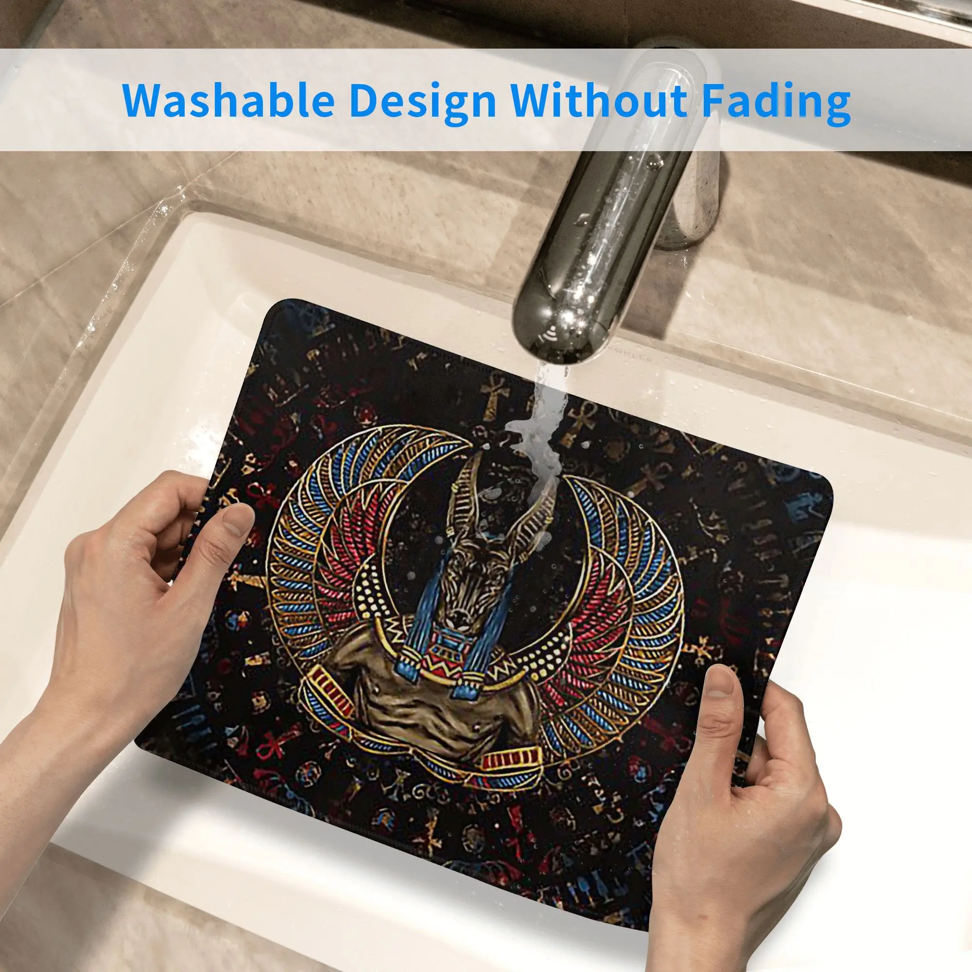 أنوبيس الإله المصري ماوس الوسادة الكمبيوتر لوحة المفاتيح ماوس حصيرة ألعاب الكمبيوتر المحمول حصيرة مكتب الملحقات الجدول الحصير