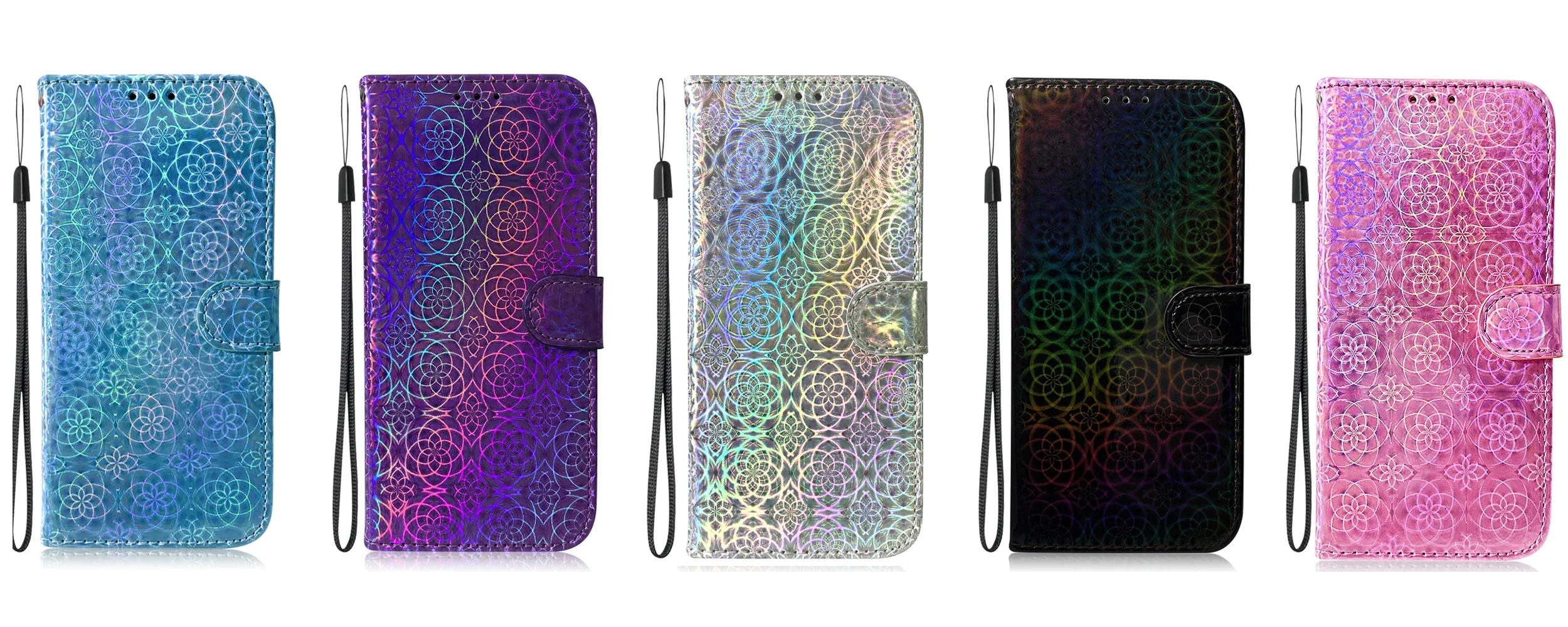 Stand Flip Wallet Case for OPPO Reno 6 5 4 Reno 11 PRO Plus 5G Reno4 Lite 5K 4 Z 5z 5G 4G Colorful Leather Protect Cover