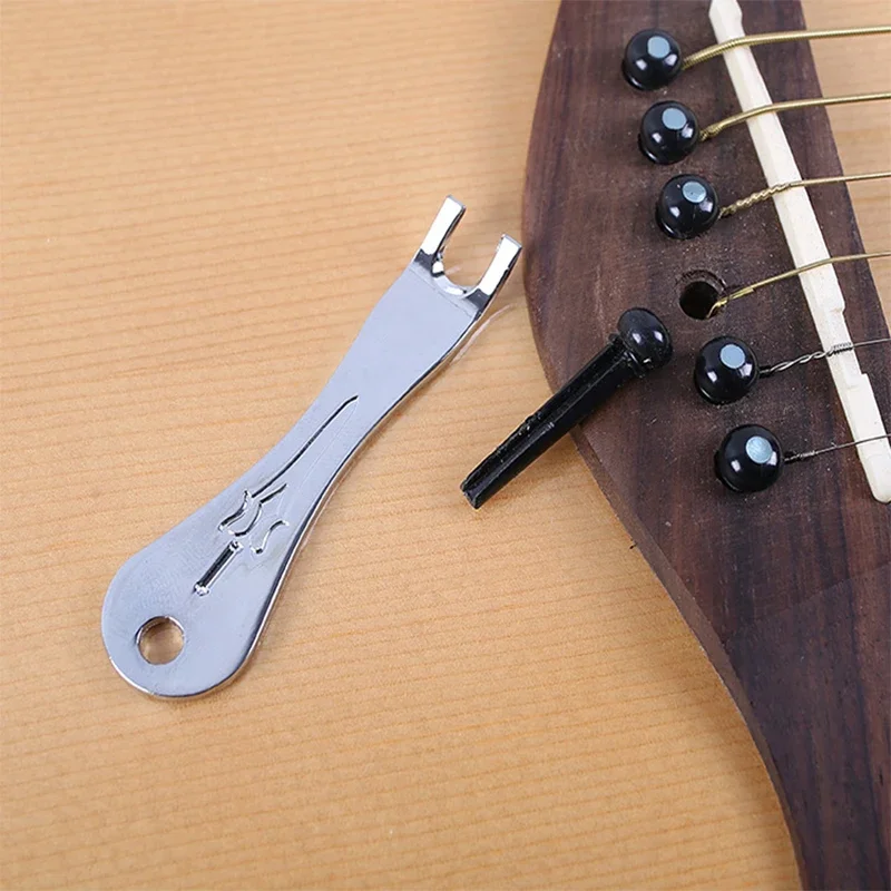 Professional Guitar String Winder Puller Tool Metal Head Wood Handle for Acoustic Electric Bass Fast String Change Maintenance