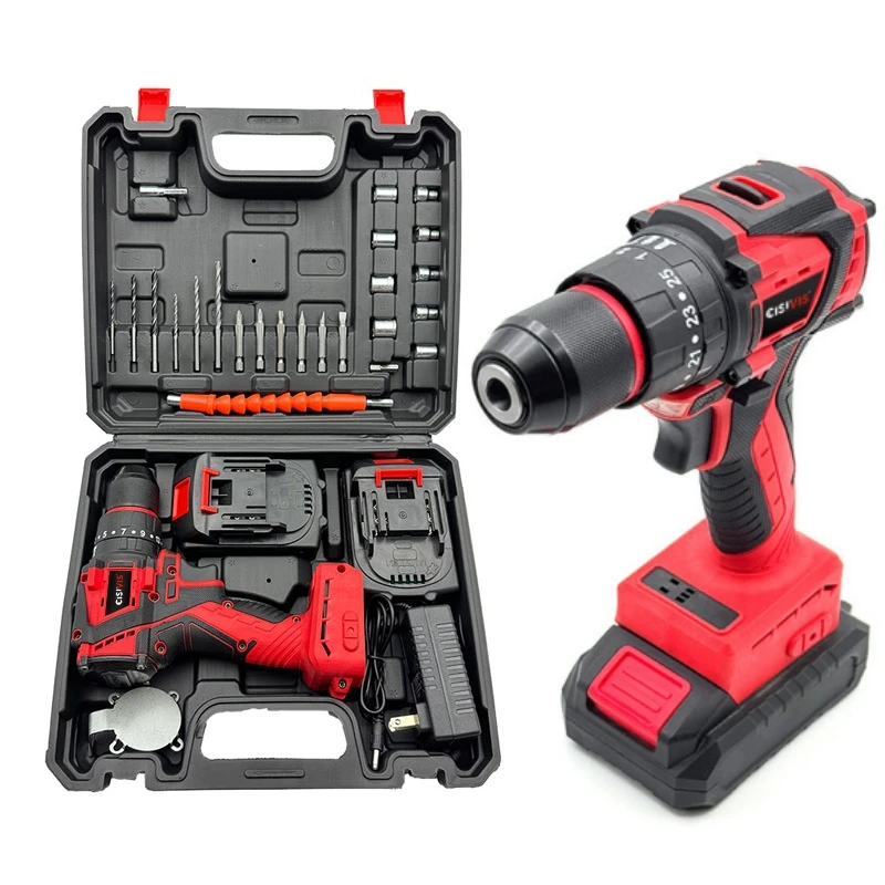 

High Quality 21V Two Battery Powered Drill Brushless Power Drill Core for Industrial DIY