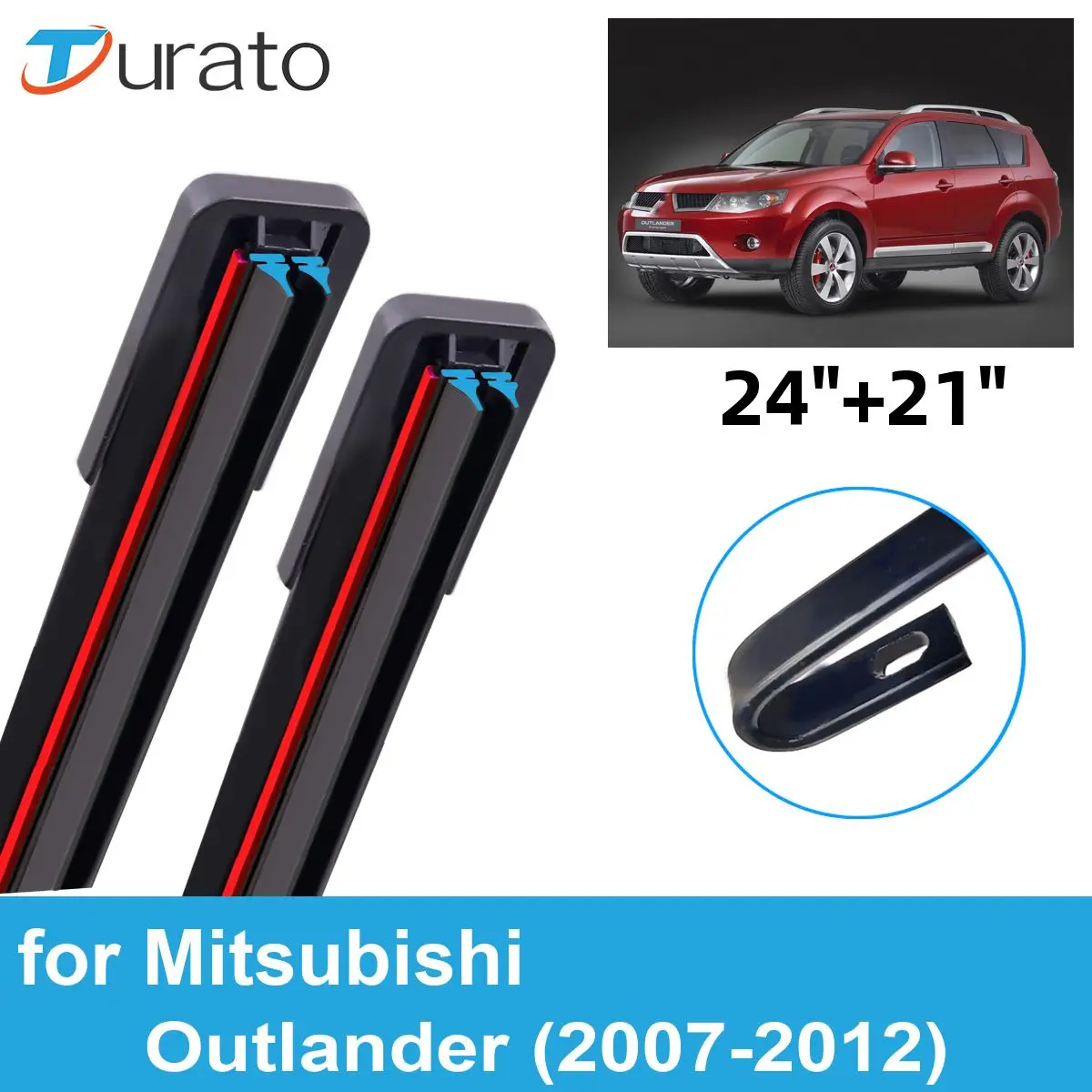 

2 шт., автомобильные щетки стеклоочистителя для Mitsubishi Outlander 2007-2012