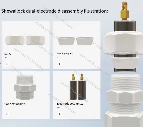High Purity Titanium High Purity Molybdenum, Swagelok Analog Battery Mold/two-electrode Device/Titanium Alloy, 1 piece
