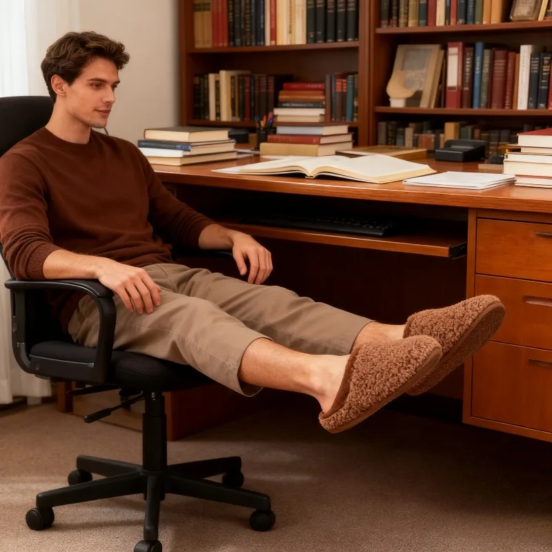 

1Pc New Popular Warm Lamb Wool Comfortable Not Stuffy Feet Autumn and Winter Korean Version Non-slip Warm Thick Bottom Cotton