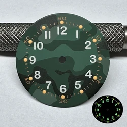 NH35 Watch Dial 28.5mm Universal Modified Military Retro C3 Luminous Dial For Wristwatches Men
