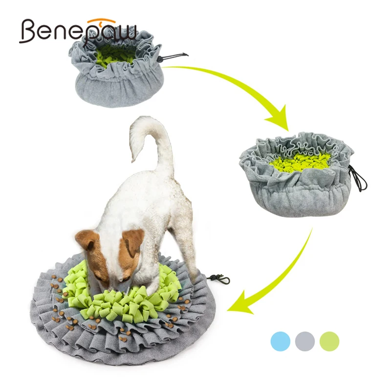 

Benepaw Foldable Snuffle Mat For Dogs Interactive Nontoxic Puppy Dog Puzzle Toys Pet Game Training Slow Feeder Anxiety Relief