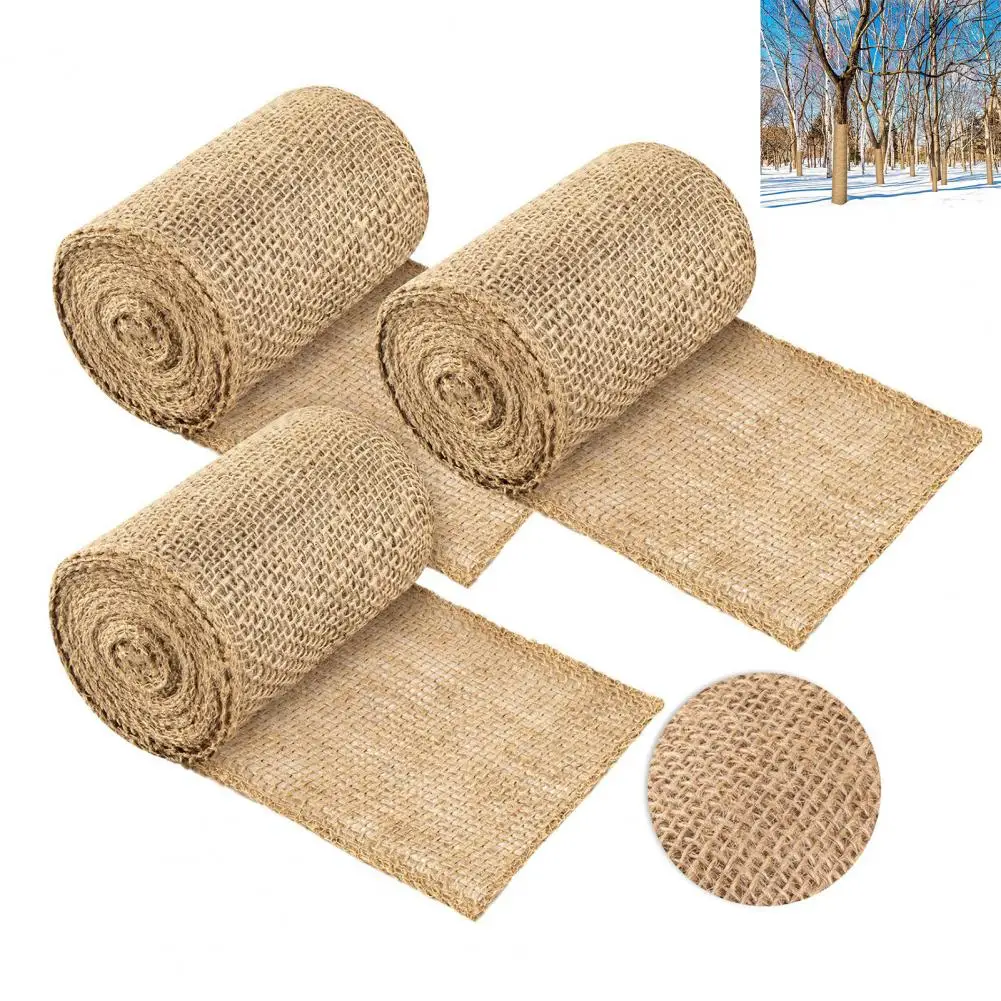 Frost Protection for Plants Natural Burlap Tree Protector Wraps for Winter Fabric Trunk Wrap Bandages Frost Freeze for Outdoor