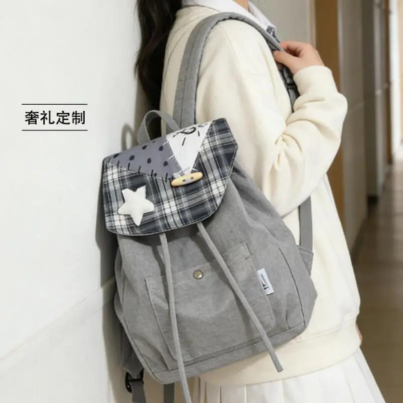 

Новый модный рюкзак 2026 года с узором «Звездная сетка» для женщин, вместительный, для активного отдыха и повседневных поездок, универсальный, трендовый