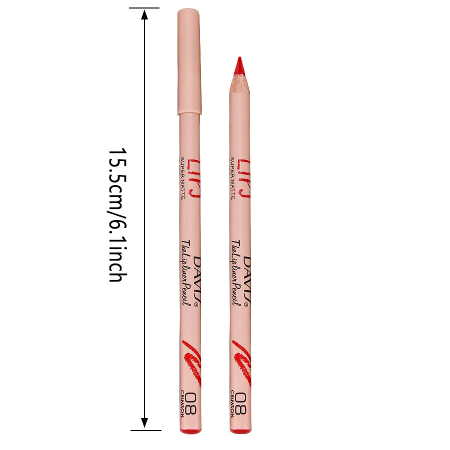 長持ちするウォータープルーフリップライナー - マットな効果、ぼかし防止、ピンク、レッド、ヌード、あらゆるライトベージュタイプに適しています