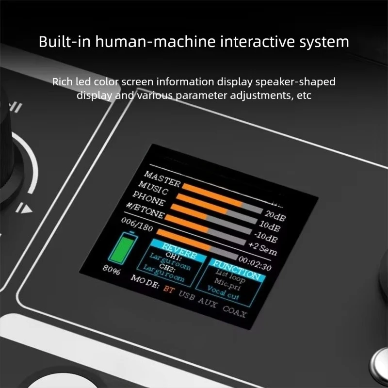 

KAE M5 All-in-One Small Portable Wireless Karaoke Active Speaker with 2 Mic Machine Wireless Speaker for Home Party KTV Singing