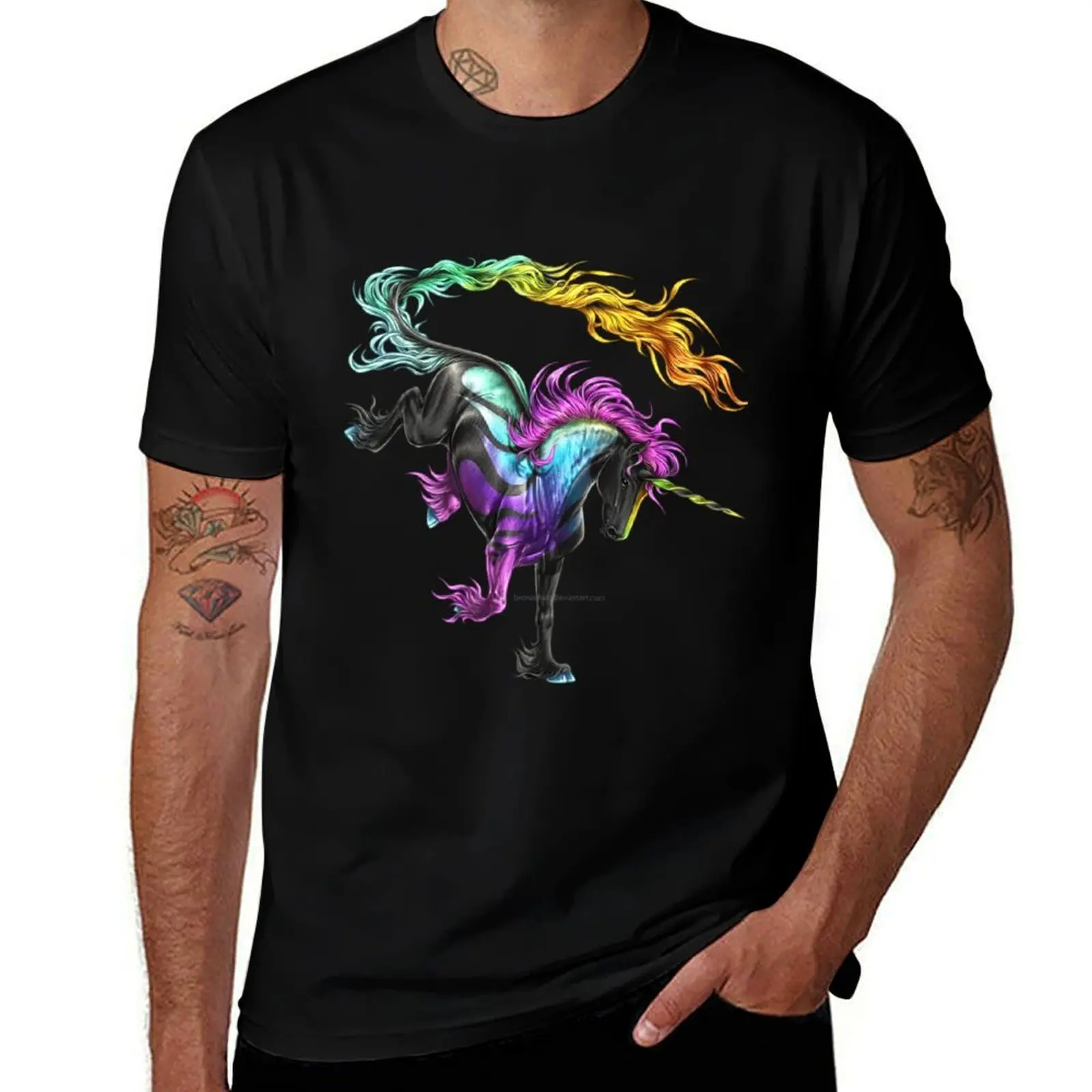 Howrse Horse Unicorn Drawing, unicorn, purple, legendary Creature T-Shirt Running Gym Short Sleeve Sports Tee