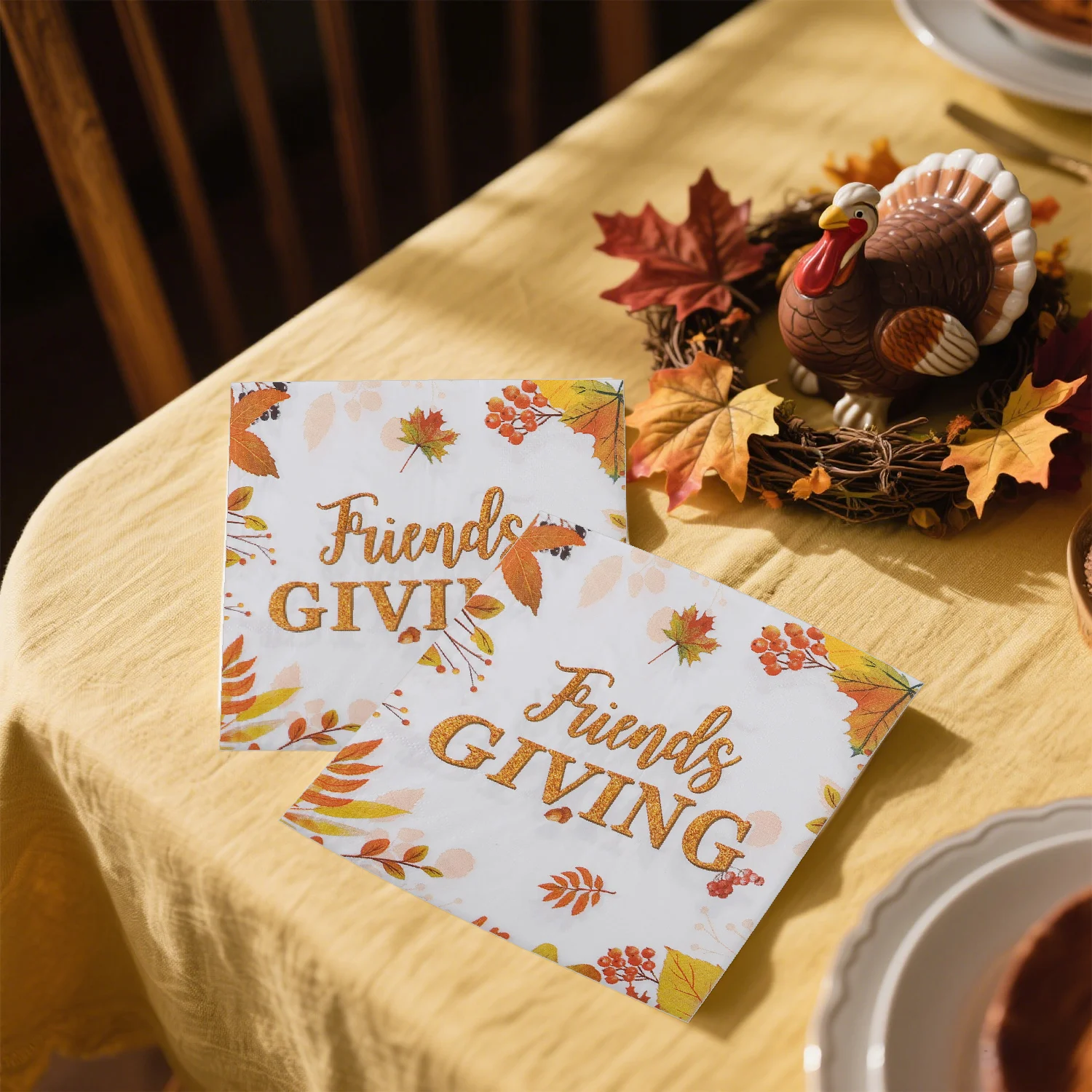 Рисунок 5 - осенние салфетки из чистой древесной массы 33x33 см