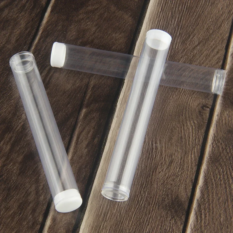 50/100pcs Electronic Cigarette Plastic Tubes Vape Cartridges Vaporizer Pen Tank Empty Package 1.0ml Clear Tube For CBD Thick Oil