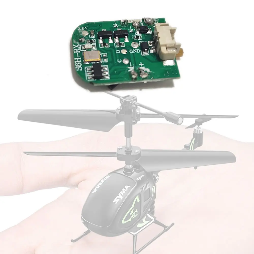 Placa principal S6H-RCX para helicóptero SYMA S100 RC, pieza de repuesto, accesorios originales para placa receptora