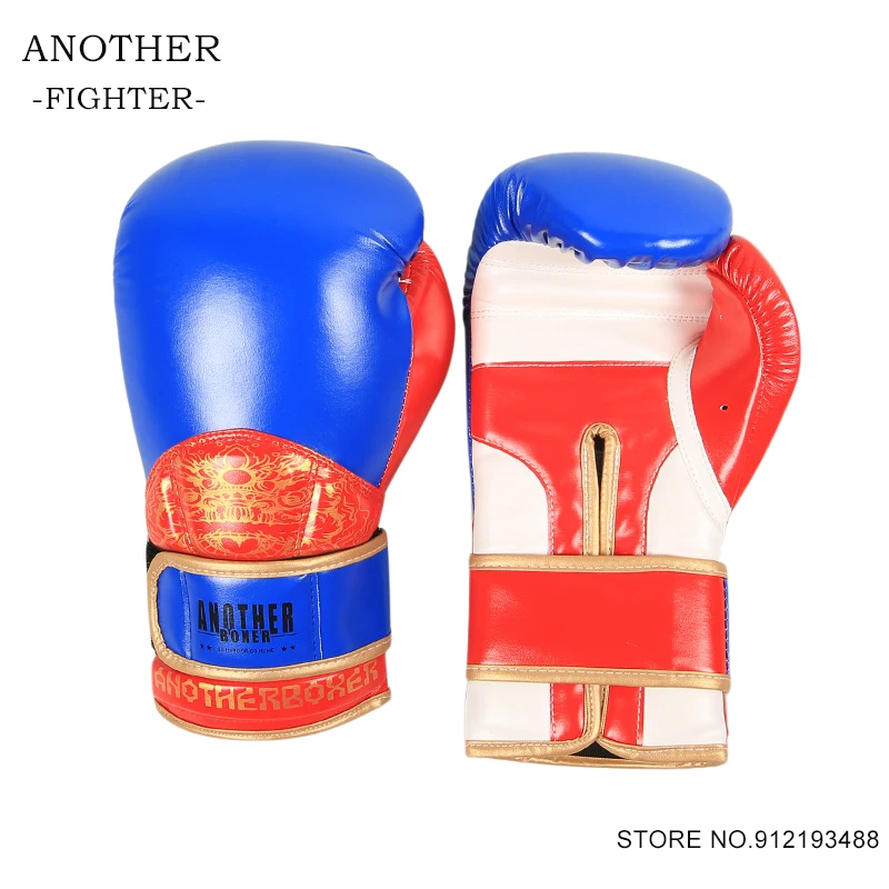 10 12 14 OZ Boxing Gloves PU Leather Muay Thai Guantes De Boxeo Sandbag Training Equipment Free Fight MMA Glove For Men Women