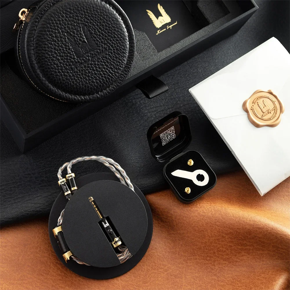 Kinera × Effect Orlog Earphone Cable, Hifi In Ear IEMs Audio Cable, Dual Material Hybrid 4/8 Cores Wire, MMCX/0.78mm Connector