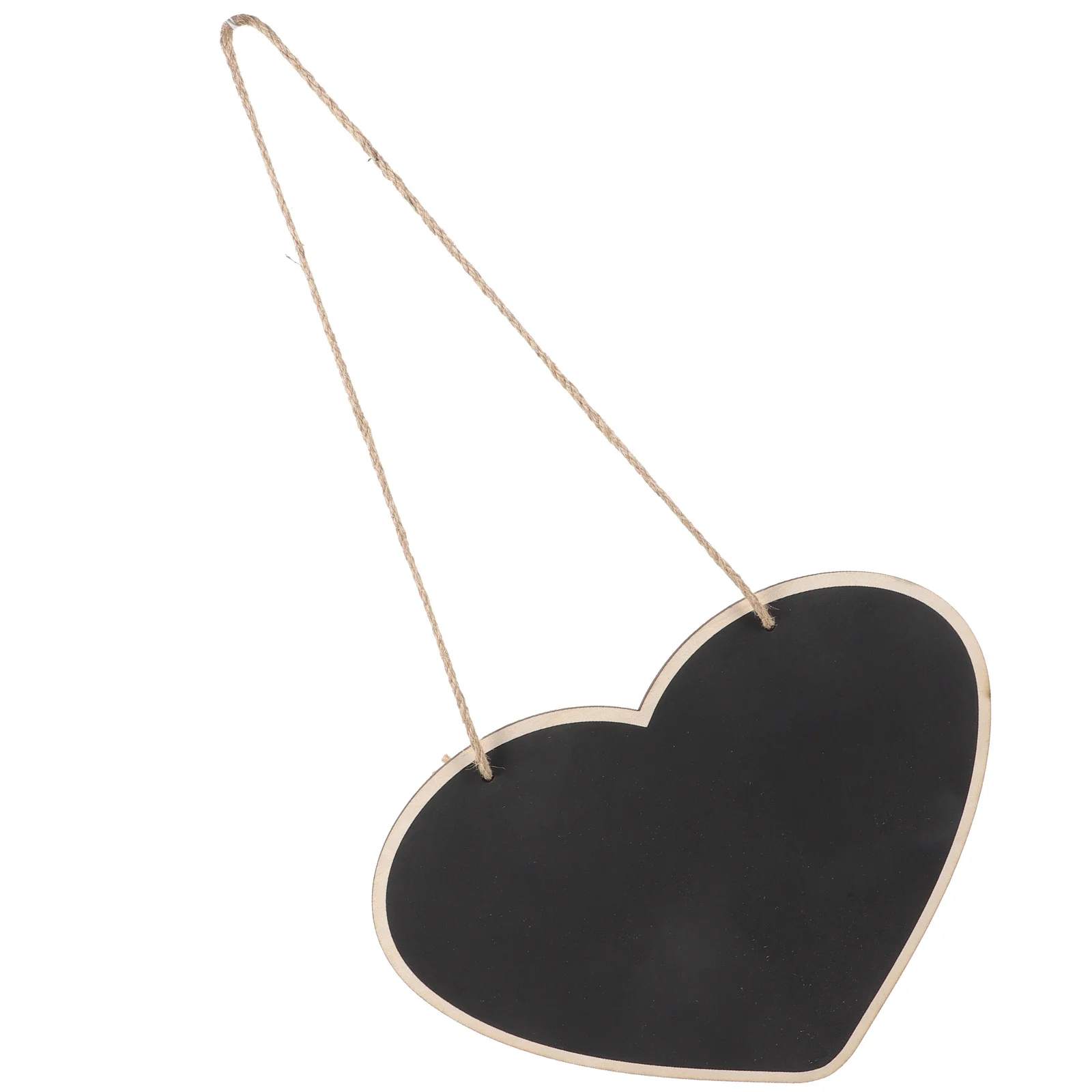 1 pcs Heart Shaped Black Chalkboard Wooden Hanging Message Board For Home Office Wedding Party Decor Memo Board Notice Sign