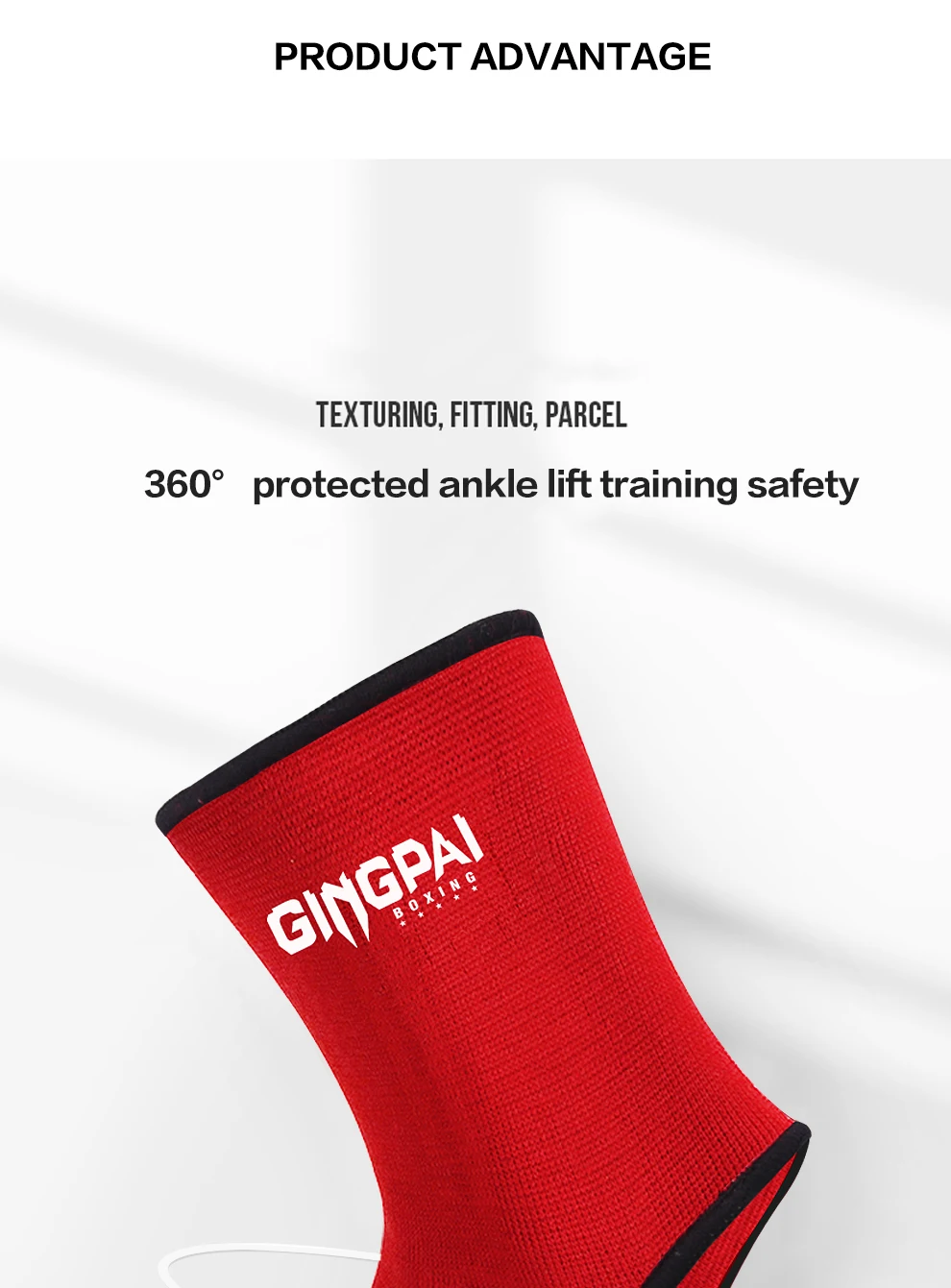 2 stücke Boxen Ankle Brace Stretch Atmungsaktive Kampf Fuß Schutz Thai Kampf Knöchel Kompression Socken Boxen Training Socken – Detail 4