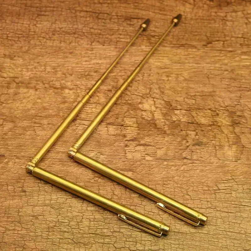 Brass Stainless Steel Dowsing Rods Upgraded Flexible Rotation Tool Detect Golden, Water