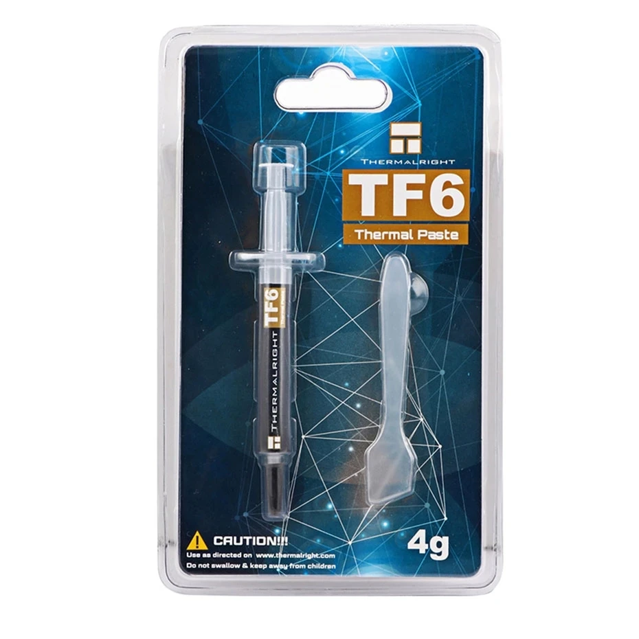 Thermalright TF6 12.5วัตต์/เมตร.K High-End จาระบีความร้อน,ปัญหาประสิทธิภาพ Non-Conductive ยาวอายุการใช้งานกับ Scraper