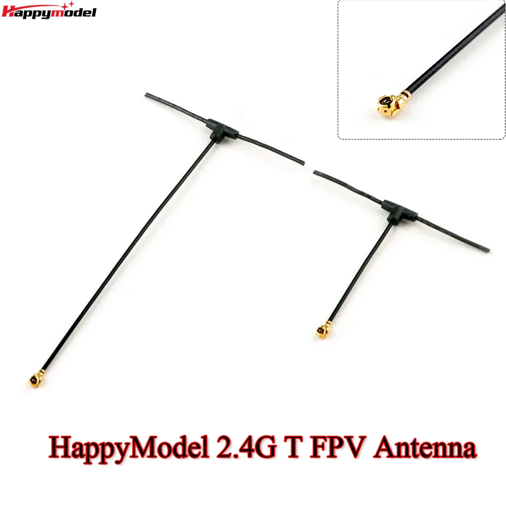 Happymodel 2.4G T Omnidirectional FPV Antenna 40MM 90MM IPEX U.FL For ELRS EP1 EP2 Receiver TBS Tracer RC FPV D - image 1 of 6