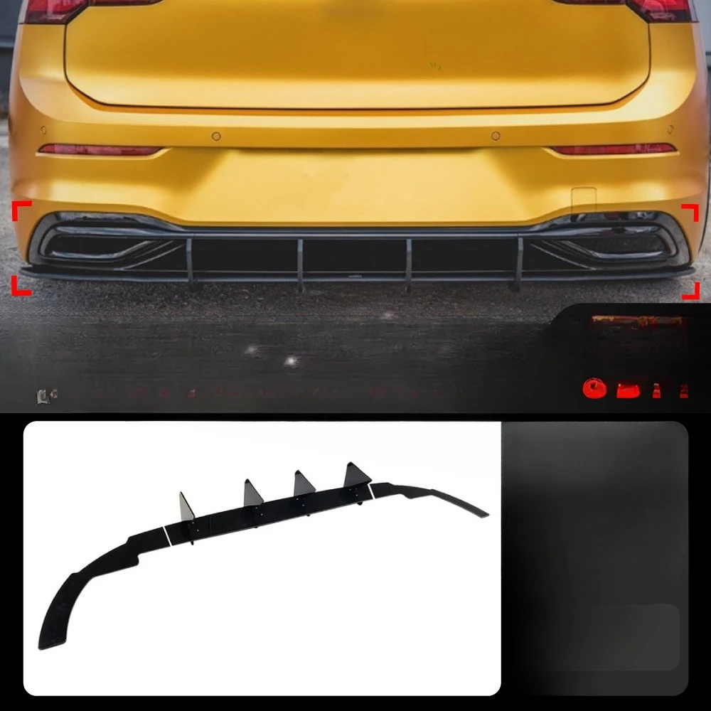 

Для 2020 + Volkswagen Golf 8 High 8 MK8 Pro задний спойлер для губ, модификация заднего лезвия