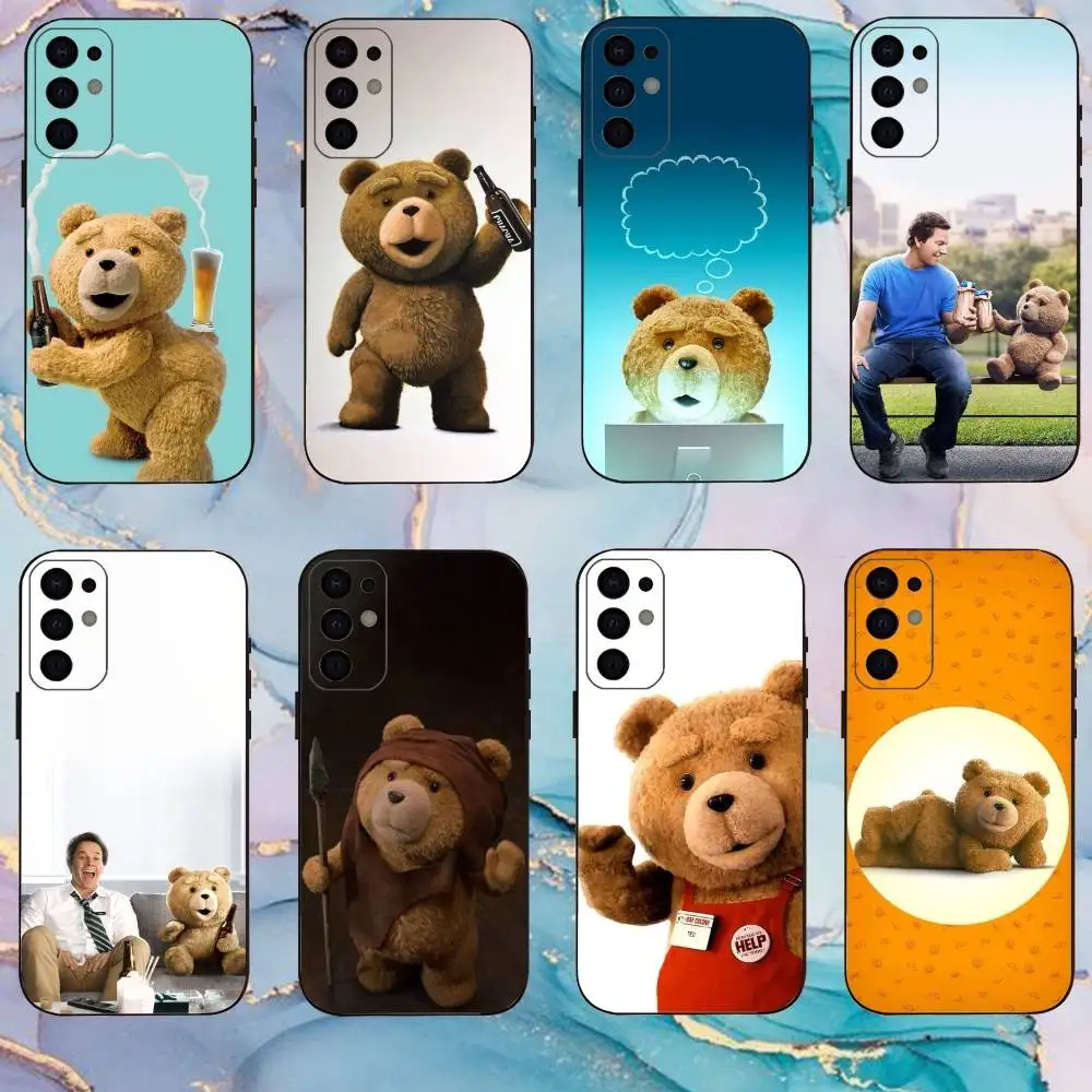 

T-Teddy Bear Movie Ted Phone Case For Samsung S25,S24,S21,S22,S23,S30,Ultra,S20,Plus,Fe,Lite,Note,10,9,5G Black Cover