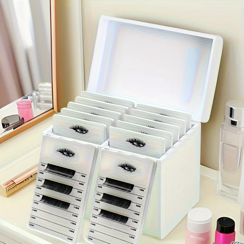 10-Layer Deluxe Acrylic Eyelash Storage Box - Spacious Organizer for Makeup Tools, Eyelash extension studio tool